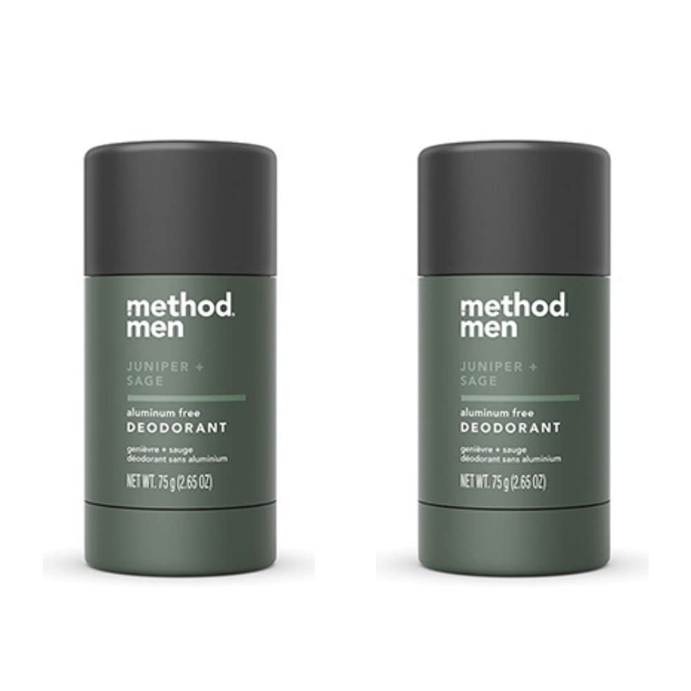 Method Men Deodorant, Aluminiumfrei, Juniper & Sage, 2,65 oz (2er-Pack)