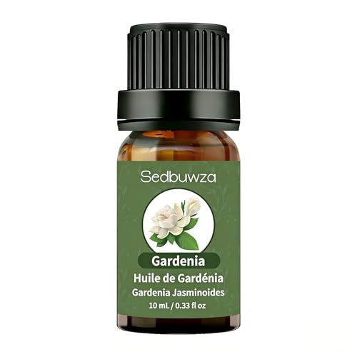 Sedbuwza Gardenia Bio Duftöl – Reines ätherisches Gardenienöl für Diffuser, Luftbefeuchter, Seife, Kerzen, Parfüm