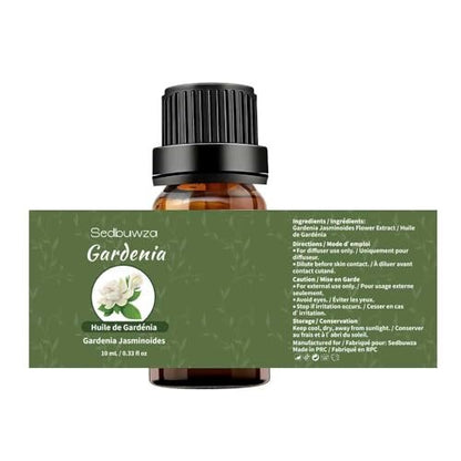 Sedbuwza Gardenia Bio Duftöl – Reines ätherisches Gardenienöl für Diffuser, Luftbefeuchter, Seife, Kerzen, Parfüm