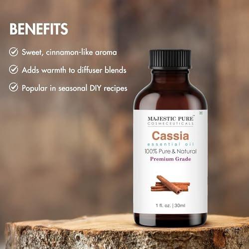 Majestic Pure Cassia Ätherisches Öl mit Glaspipette - 100% rein und natürlich - 30 ml