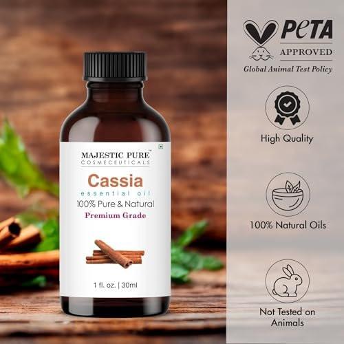 Majestic Pure Cassia Ätherisches Öl mit Glaspipette - 100% rein und natürlich - 30 ml