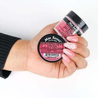 Mia Secret COVER PINKISH Acrylpulver – 2 oz – Professionelles Nageldesign