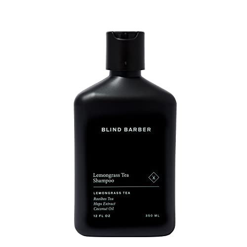 Blind Barber Lemongrass Tea Tägliches Klärendes Shampoo für Männer - Herren Sulfatfreies Haarverdickendes Shampoo mit Minzduft - Tiefenreinigung + Haarreinigung entfernt Ablagerungen (355 ml)