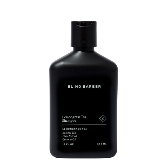 Blind Barber Lemongrass Tea Tägliches Klärendes Shampoo für Männer - Herren Sulfatfreies Haarverdickendes Shampoo mit Minzduft - Tiefenreinigung + Haarreinigung entfernt Ablagerungen (355 ml)