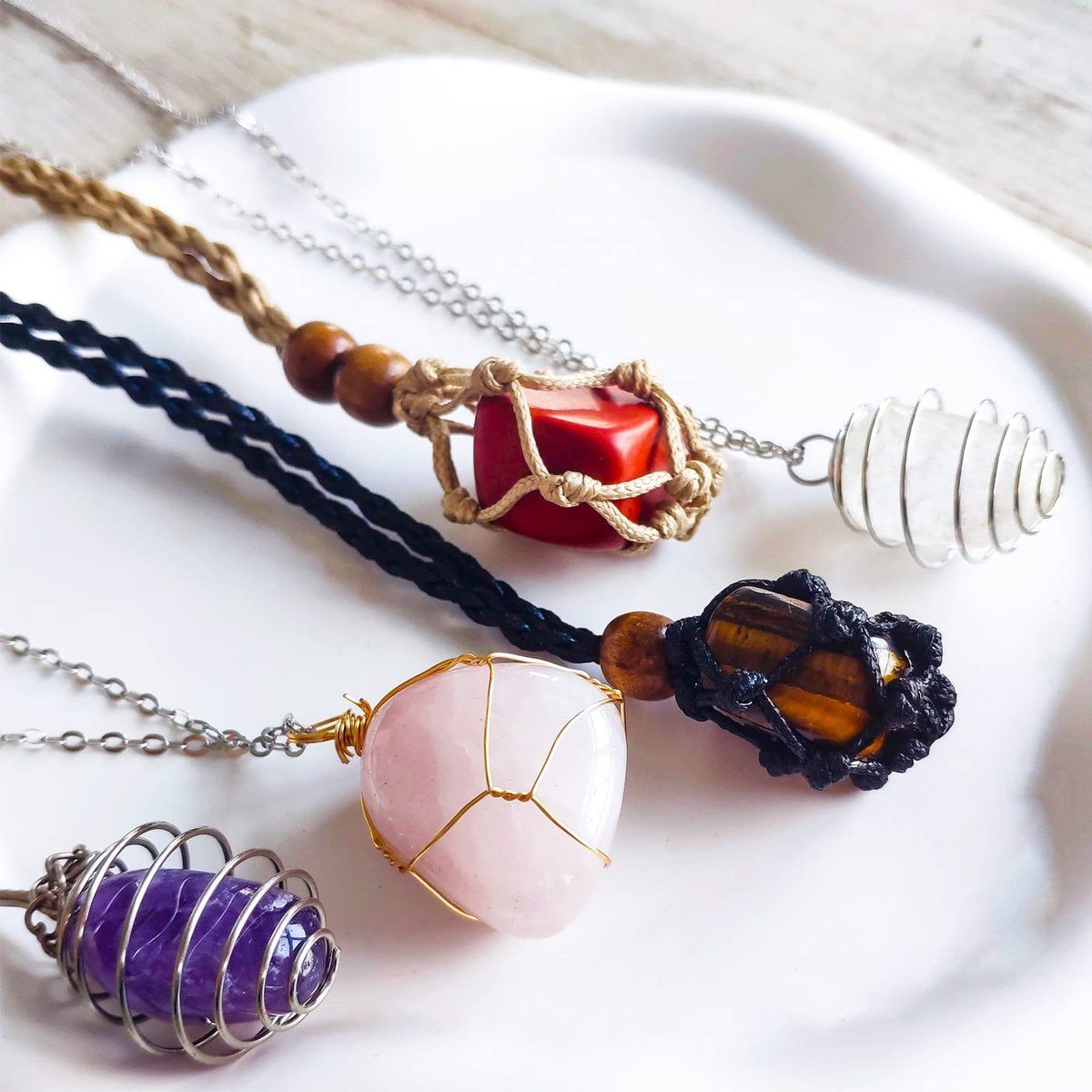 DUQGUHO Amethyst Heilende Kristalle Steine Set - Natürliche Massivkristalle, polierte unregelmäßige Kristallsteine, Bulk Steine 0,45 Pfund (0,6 bis 1 Zoll)
