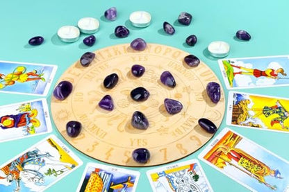 DUQGUHO Amethyst Heilende Kristalle Steine Set - Natürliche Massivkristalle, polierte unregelmäßige Kristallsteine, Bulk Steine 0,45 Pfund (0,6 bis 1 Zoll)