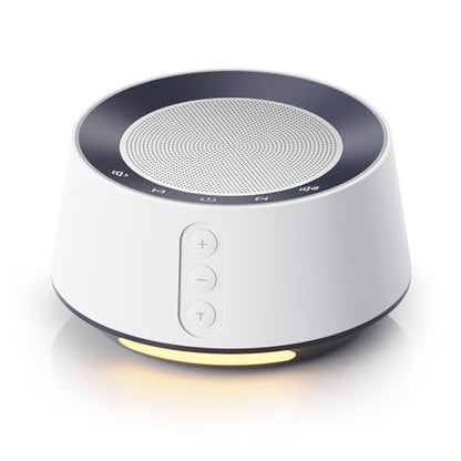 BGOVERSS Weißes Rauschen Soundmaschine mit 20 beruhigenden Klängen, 10 Farben Nachtlicht, Schlafmaschine für Zuhause, Büro, Reisen, 5 Timer und Speicherfunktion, für Baby, Kinder, Erwachsene (Weiß)