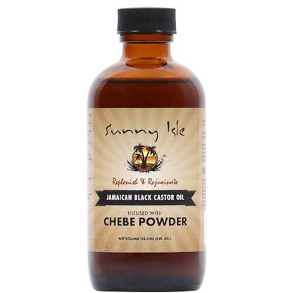 Sunny Isle Jamaican Black Castor Oil mit Chebe Pulver – für Haarwachstum & Feuchtigkeit – 118 ml