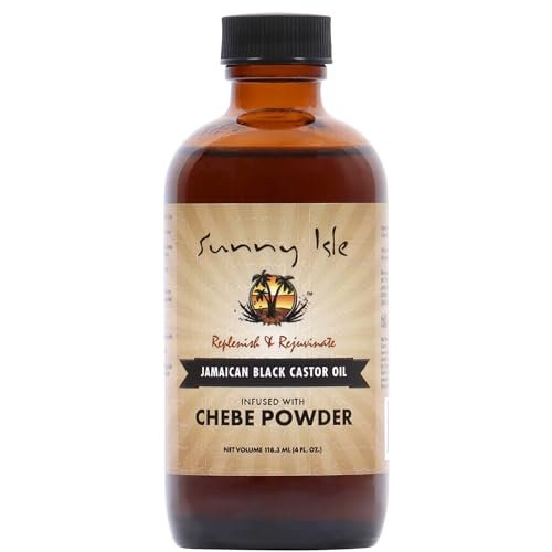 Sunny Isle Jamaican Black Castor Oil mit Chebe Pulver – für Haarwachstum & Feuchtigkeit – 118 ml