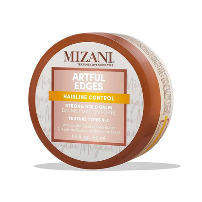 Mizani Artful Edges Edge Control Gel – Flockenfrei, ohne Rückstände, starker Halt für glatte Styles mit Rizinusöl & Sheabutter