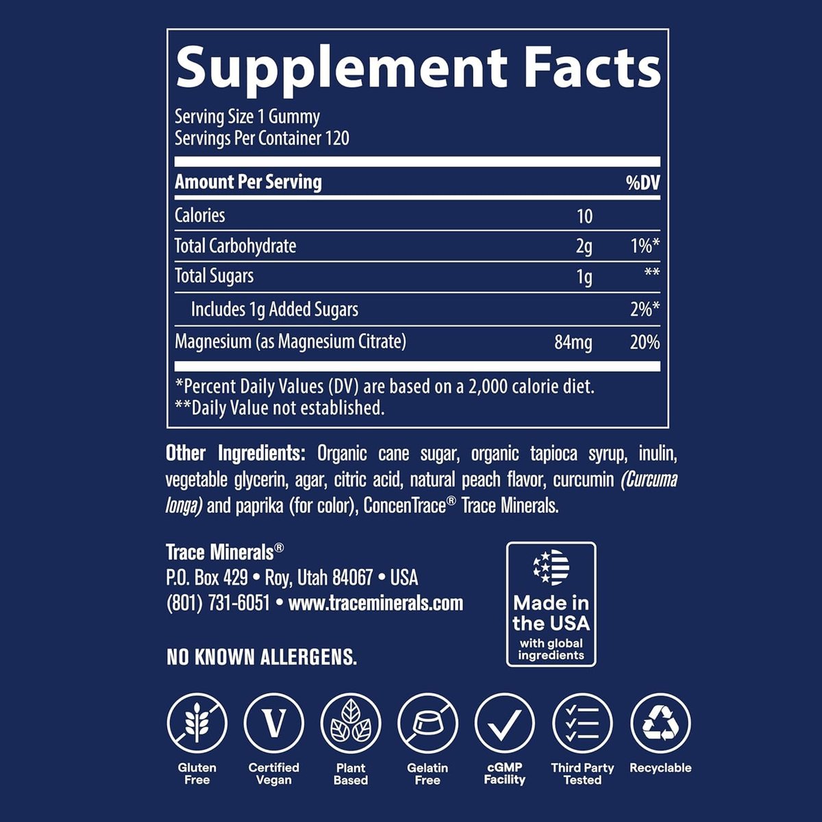 Magnesium Stress Relief Gummies (120 Stück) – Weniger Zucker – Magnesiumcitrat – Natürliche Beruhigung, Schlafhilfe, Muskelentspannung, Stimmungs- & Verdauungsunterstützung – Für Kinder & Erwachsene – Pfirsichgeschmack