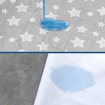 Wasserdichte Bettschutzauflagen waschbar 34" x 36" (2er-Pack), saugfähige Inkontinenzunterlagen, waschbare Pipi-Unterlagen für Hunde, wasserdichter Matratzenschutz für Senioren, bettnässende Kinder, Krankenhäuser, Haustiere