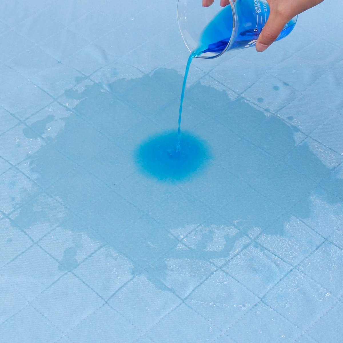 SPRINGSPIRIT waschbare Bettauflagen 34'' x 36'' (4er-Pack) – wasserdichte Inkontinenzunterlagen für Erwachsene, wiederverwendbare Bettschutzauflagen, blau
