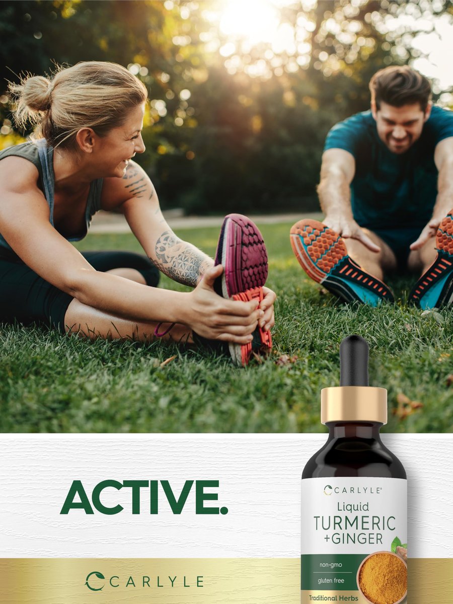 Carlyle Kurkuma- und Ingwertropfen 60 ml | Kräuterextrakt mit schwarzem Pfeffer | Vegan, Non-GMO, glutenfrei