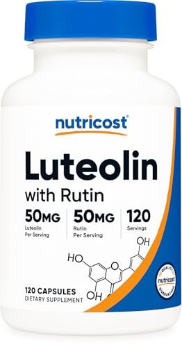 Nutricost Luteolin mit Rutin Komplex 100 mg (50 mg Luteolin, 50 mg Rutin) 120 Kapseln - Vegetarisch, Ohne Gentechnik, Glutenfrei