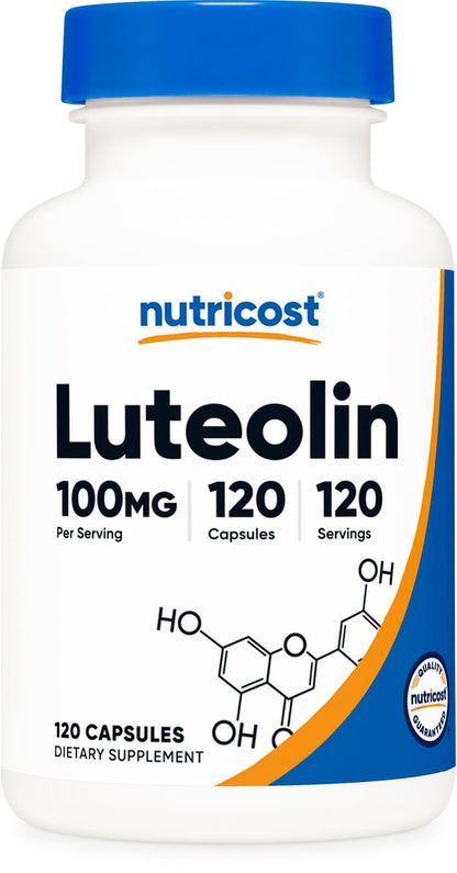 Nutricost Luteolin 100mg – 120 Kapseln, vegetarisch, non-GMO, glutenfrei