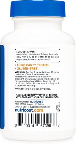 Nutricost Luteolin 100mg – 120 Kapseln, vegetarisch, non-GMO, glutenfrei
