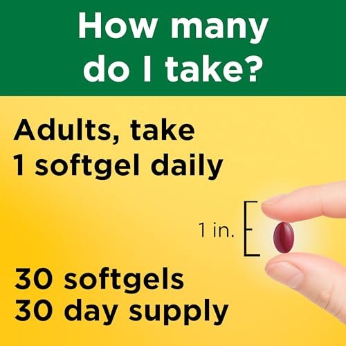 Nature Made Vitamin D3 K2 Supplement, 5000 IE (125 µg) Vitamin D für Knochen, Zähne, Muskeln und Immunsystem, 30 D3 & K2 Weichkapseln, 30-Tage-Versorgung