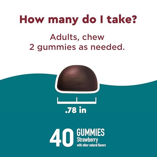 Nature Made Wellblends Stress Relief Gummies – L-Theanin 200 mg & GABA 100 mg, 40 Erdbeer-Gummis zur Stressreduktion