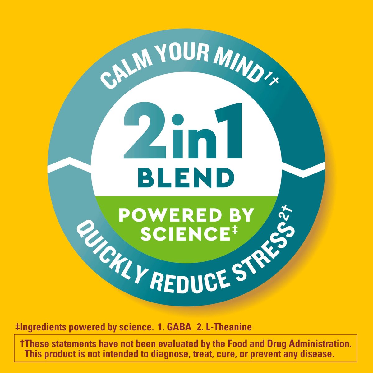 Nature Made Wellblends Stress Relief Gummies – L-Theanin 200 mg & GABA 100 mg, 40 Erdbeer-Gummis zur Stressreduktion