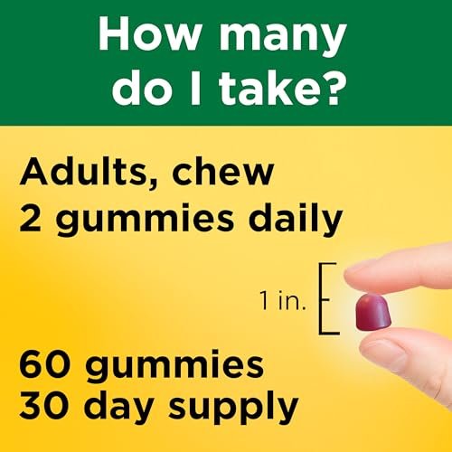 Nature Made Zink Gummis 30 mg – 60 Gummis, 30 Tage Vorrat, Immunsystem & Antioxidantien