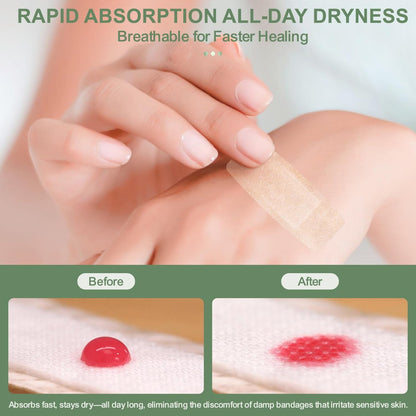 Hysimedy Silikonpflaster für empfindliche, fragile Haut 1,63"x4" 40 Stück Flexible Stoffpflaster Latexfrei Hypoallergen Atmungsaktiv Mittelgroße Pflaster für Wunden Einfache schmerzfreie Entfernung für Senioren und Kinder