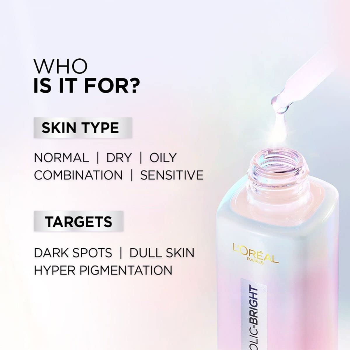 L'Oréal Paris Glycolic Bright Täglicher Reinigungsschaum für das Gesicht, 100 ml | Gesichtswasser mit Glykolsäure für stumpfe Haut | Täglicher, strahlender Gesichtsreiniger