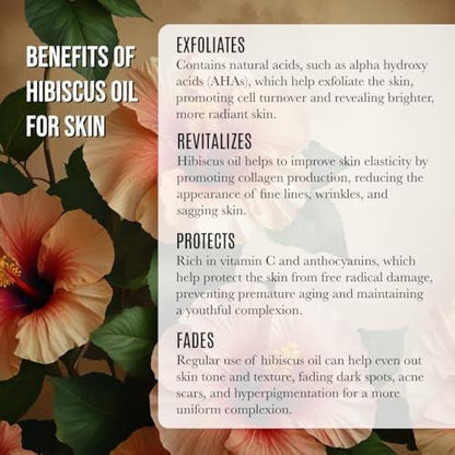 Renewalize Virgin Bio-Hibiskus-Samenöl | Unraffiniert, kaltgepresst, 100 % rein | Große 4-Fl.-Unzen-Flasche | Natürliches Anti-Aging- und Haarwachstumsöl