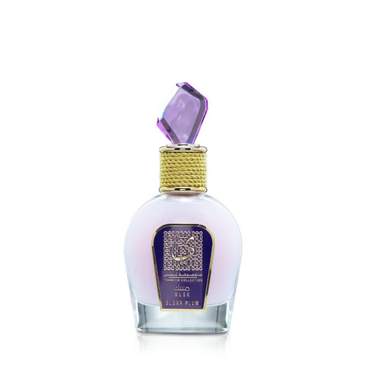 Lattafa Thameen Collection Sugar Plum – Fruchtiges, florales, moschusartiges Amber Eau de Parfum für Damen, 100 ml