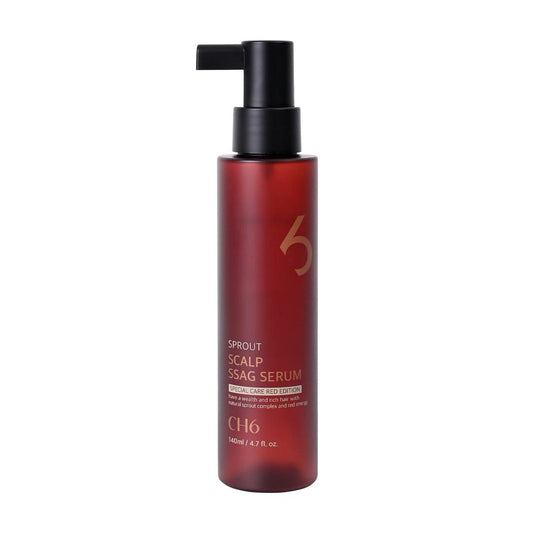 CH6 Scalp Serum Red Edition – Haarausfall Serum für kräftigeres Haar, Antioxidans & Wurzelstärkung, 140 ml (4,7 Fl Oz)