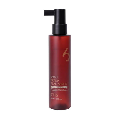 CH6 Scalp Serum Red Edition – Haarausfall Serum für kräftigeres Haar, Antioxidans & Wurzelstärkung, 140 ml (4,7 Fl Oz)