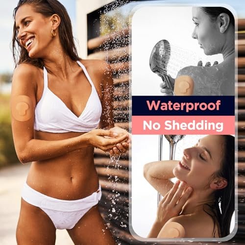 OK TAPE Klebepflaster für Medtronic Guardian und andere Sensoren – wasserdicht & schweißresistent, langanhaltend, 15 Stück, Beige