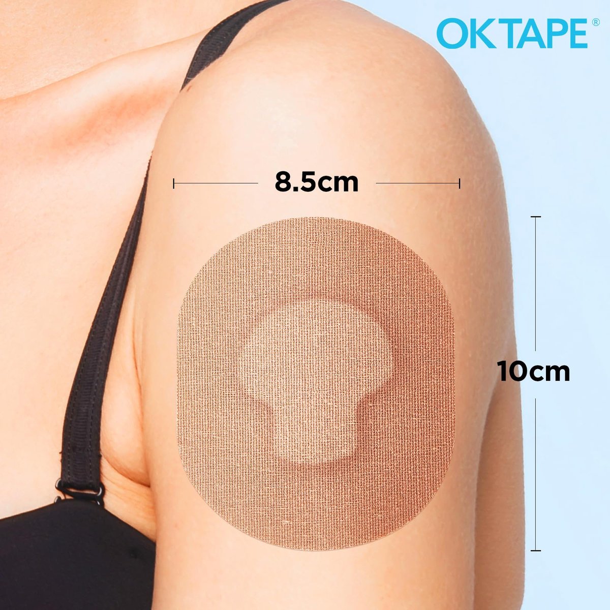 OK TAPE Klebepflaster für Medtronic Guardian und andere Sensoren – wasserdicht & schweißresistent, langanhaltend, 15 Stück, Beige