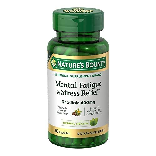 Nature's Bounty Rhodiola Kapseln 400 mg – Stressabbau und geistige Erschöpfung, 30 Kapseln