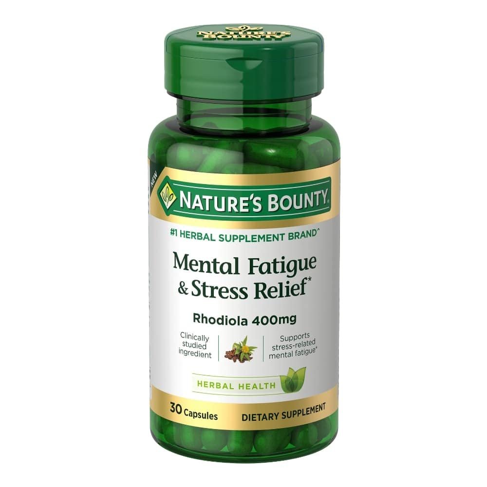 Nature's Bounty Rhodiola Kapseln 400 mg – Stressabbau und geistige Erschöpfung, 30 Kapseln