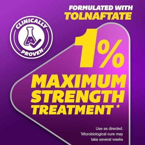 SILKA Max Strength Antifungal Liquid für gesunde Nägel mit Pinselapplikator - Ergebnisse in 1 Woche, Nagelpilzbehandlung für geschädigte Zehennägel, Fußpilzbehandlung, Tolnaftat 1% 0,45 Fl Oz