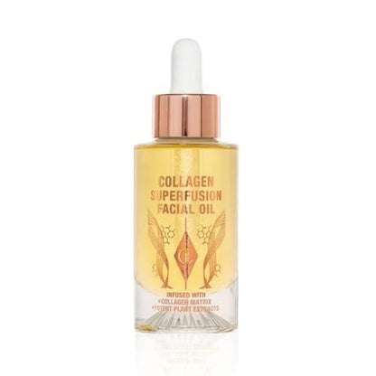 Charlotte Tilbury Collagen Superfusion Face Oil - Hautnährendes Kollagen-Gesichtsöl für einen strahlenden, prallen & gesünder aussehenden Teint - Angereichert mit essentiellen & Superfood-Ölen