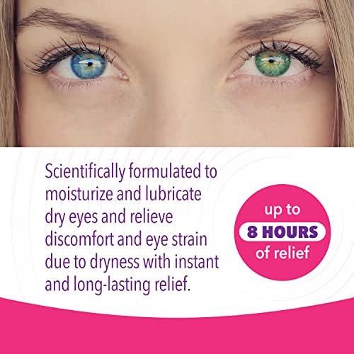 iVIZIA Sterile Lubricant Eye Drops für trockene Augen, konservierungsmittelfrei, feuchtigkeitsspendend, Linderung bei trockenen Augen, kontaktlinsenfreundlich, 0,16 fl oz Flasche