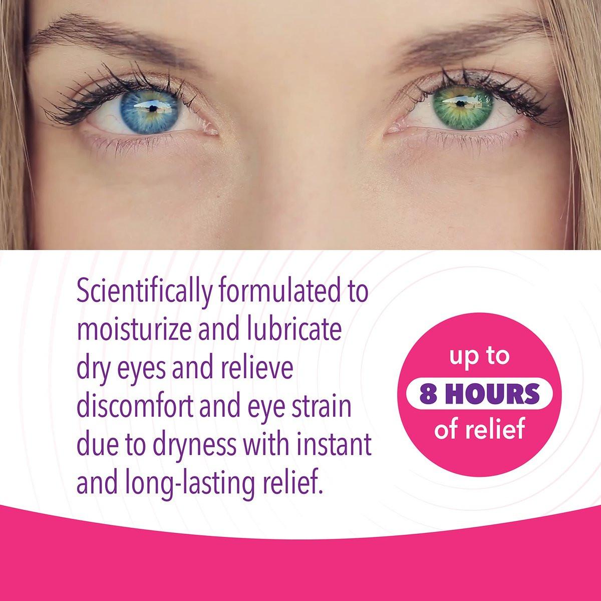 iVIZIA Sterile Lubricant Eye Drops für trockene Augen, konservierungsmittelfrei, feuchtigkeitsspendend, Linderung bei trockenen Augen, kontaktlinsenfreundlich, 0,16 fl oz Flasche