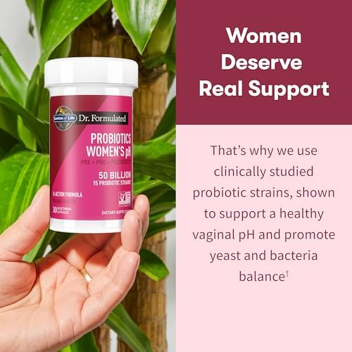 Garden of Life Dr Formulated Once Daily 3-in-1 Complete Prebiotika, Postbiotika und Probiotika für Frauen – Prä + PRO + Postbiotikum für Verdauungs-, Immun- und Vaginalgesundheit, 30-Tage-Vorrat