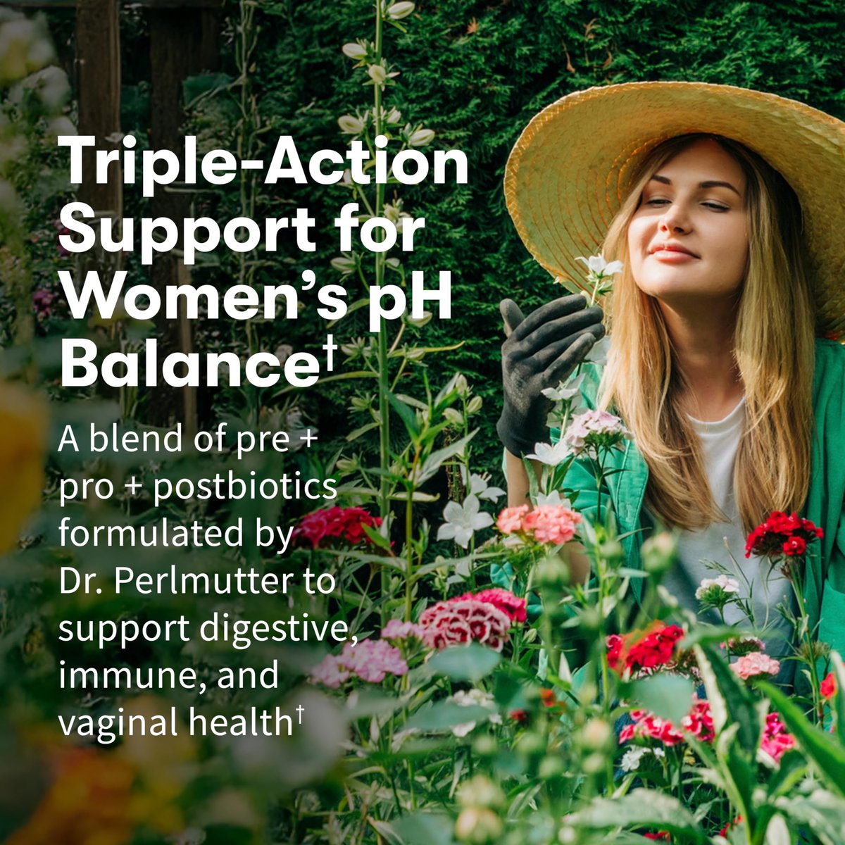 Garden of Life Dr Formulated Once Daily 3-in-1 Complete Prebiotika, Postbiotika und Probiotika für Frauen – Prä + PRO + Postbiotikum für Verdauungs-, Immun- und Vaginalgesundheit, 30-Tage-Vorrat