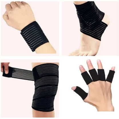 Baisunt 6er-Pack 5,1 cm Selbstklebende Kohäsive Bandage, Elastischer Selbsthaftender Verband, Atmungsaktiver Sport-Wickel für Handgelenk, Knöchel, Tattoo (5 Yards, Mehrfarbig)