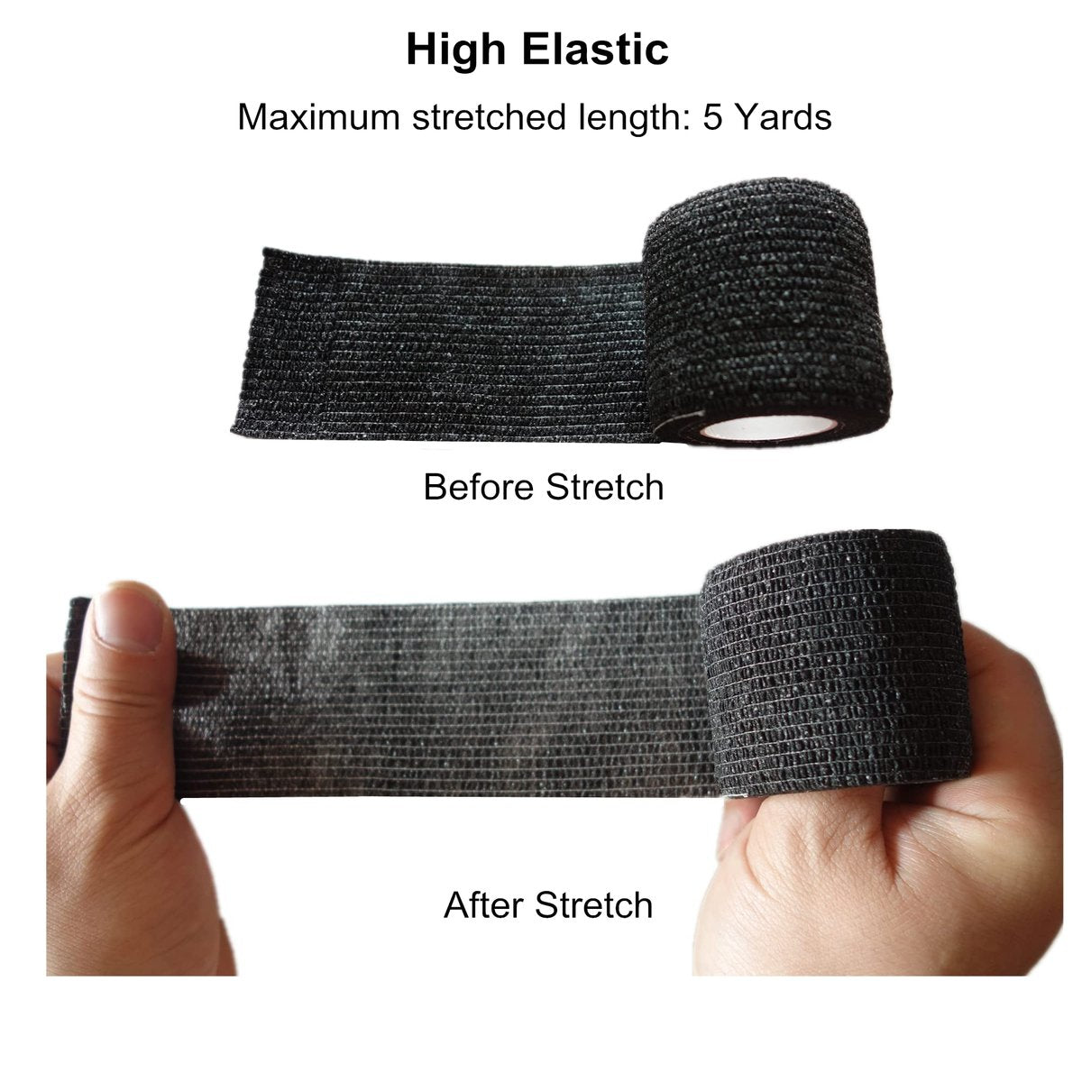 Baisunt 6er-Pack 5,1 cm Selbstklebende Kohäsive Bandage, Elastischer Selbsthaftender Verband, Atmungsaktiver Sport-Wickel für Handgelenk, Knöchel, Tattoo (5 Yards, Mehrfarbig)