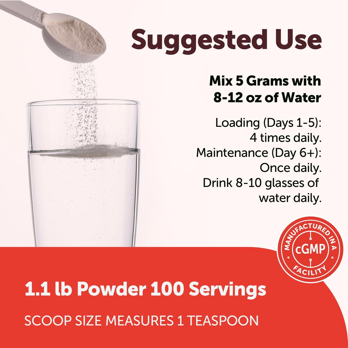 Micro Ingredients Kreatin Monohydrat Pulver 500 g (1,1 Pfund), 5000 mg pro Portion, mikronisiertes Kreatinpulver, ungewürzt, ohne Füllstoffe, keto- und veganfreundlich, leicht löslich, Pre-Workout für Frauen und Männer
