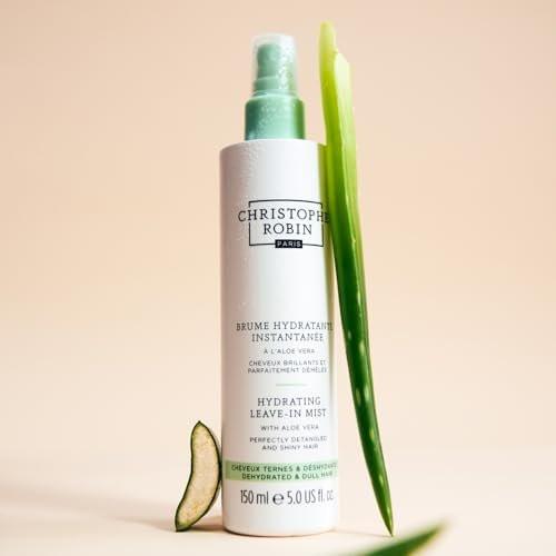 Christophe Robin Hydratisierender Leave-In Nebel mit Aloe Vera für Kopfhaut und Haar – entwirrt und pflegt, 150 ml