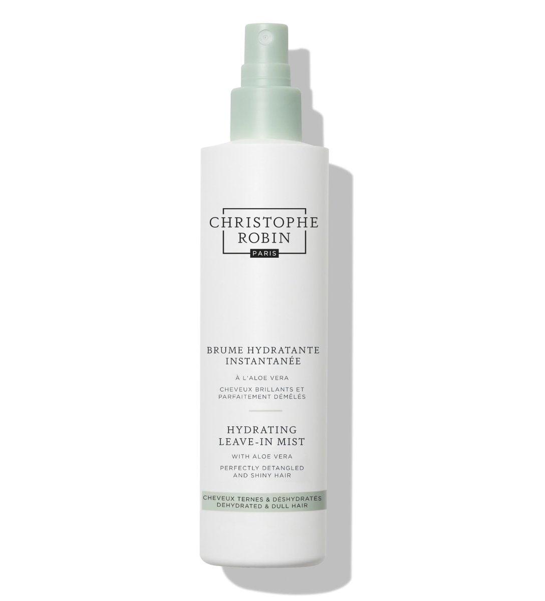 Christophe Robin Hydratisierender Leave-In Nebel mit Aloe Vera für Kopfhaut und Haar – entwirrt und pflegt, 150 ml