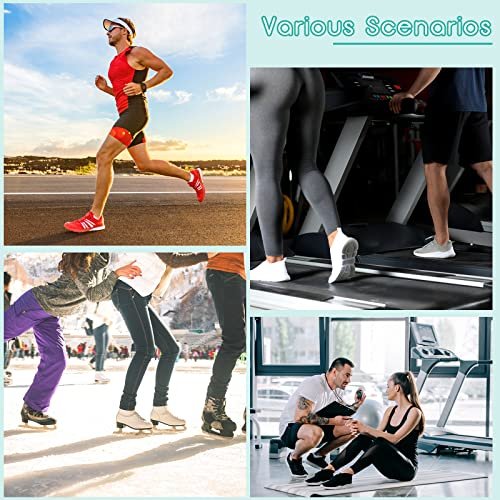 Sotiff 4er-Pack Hockey-Knöchel-Gel-Pads, Skate-Knöchel-Gel-Scheiben, Schutz für Stiefel, Schlittschuhzubehör für Eislaufen, Reiten, Skifahren, 6,3 cm (rund)