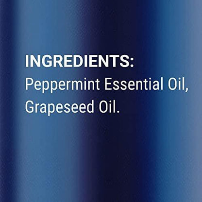 Pfefferminz Ätherisches Öl Roll-On 10 ml – Reine, natürliche & vorverdünnte Mischung mit frischem Minzaroma – Roller für Aromatherapie & Kopfschmerzlinderung – Nexon Botanics