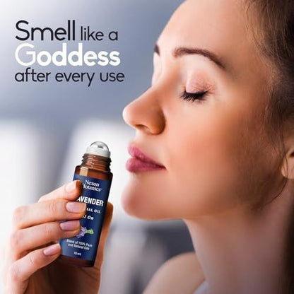 Lavendel Ätherisches Öl Roll-On 10 ml – Reine & natürliche Mischung, vorverdünnter Roller für Ruhe, Entspannung & Hautpflege – Nexon Botanics