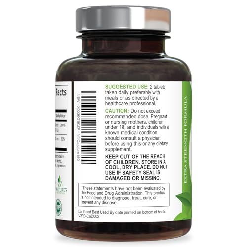 Calcium Supplement mit Vitamin D3 – 1200 mg Calcium pro Portion mit D3 für beste Absorption – Unterstützt Immunsystem, Knochen & Zähne – Nature's Calcium in den USA abgefüllt für Frauen & Männer – 180 Tabletten